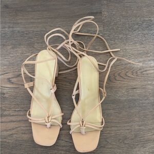 Elegant Tan Strappy Women's Sandals